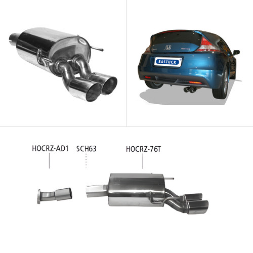 Bastuck sportauspuff honda - bastuck,