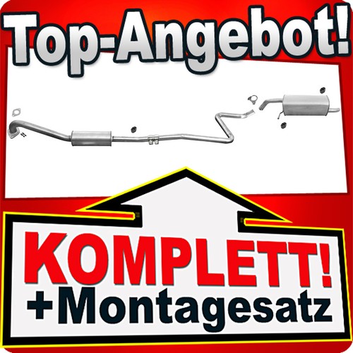 Auspuff für ford - fiesta, vi