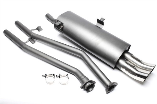 Sportauspuff 2x76mm dtm - dtm, hoch