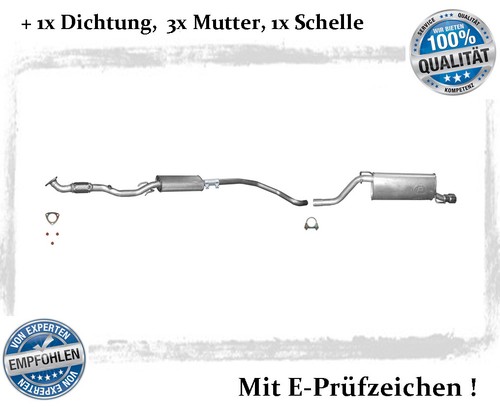 Auspuffanlage für opel corsa - für,